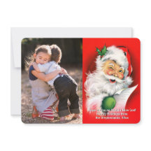 Natal vintage que pisc o cartão com fotos do papai