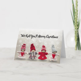 De Festividades Nós fazemo-lo malha um cartão do Feliz Natal