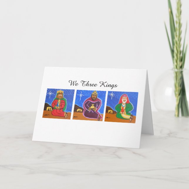 De Festividades Nós três reis Cartão (Frente)