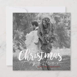 De Festividades Nosso Primeiro Natal Juntos | Cartão com fotos mod