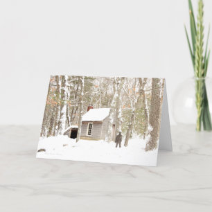 De Festividades **Nossos Corações estão Quentes e Alegres: cartão 