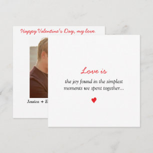 De Festividades O amor é.. Um cartão do dia dos namorados para cas
