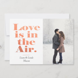 De Festividades O amor está no cartão com fotos do dia dos