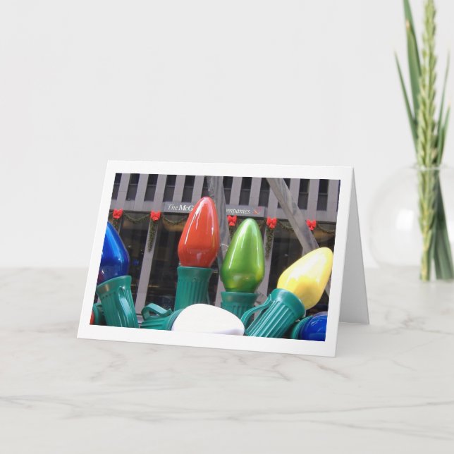 De Festividades O feriado ilumina o cartão 1 (Frente)