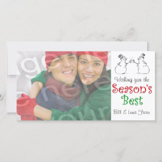 De Festividades O melhor Cartão com fotos personalizável da tempor