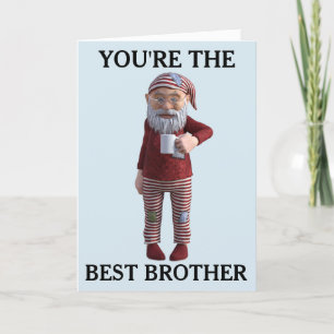 DE FESTIVIDADES O MELHOR IRMÃO NO ANIVERSÁRIO GNOME CARTÃO ELF