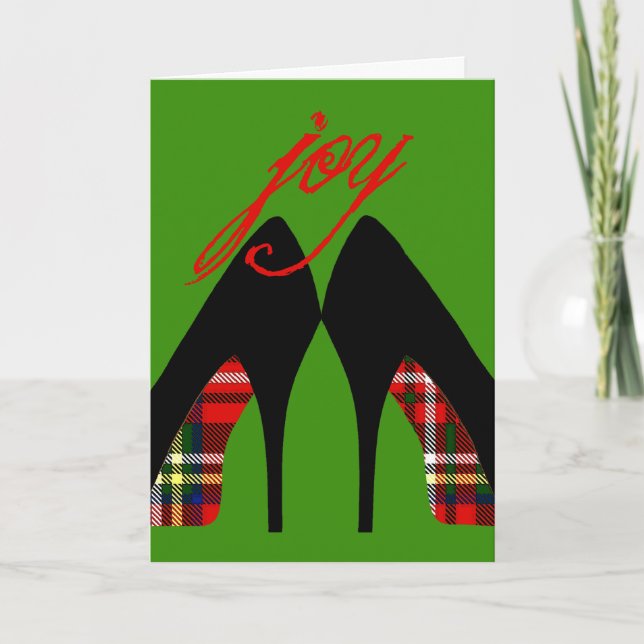 De Festividades O Natal calça o cartão (Frente)