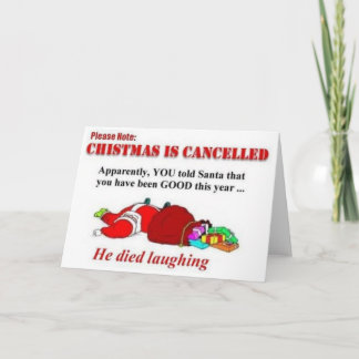 De Festividades O Natal engraçado é cartão cancelado