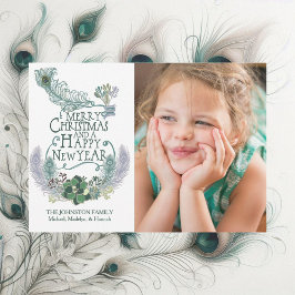 De Festividades O pavão empluma-se o cartão com fotos do feriado