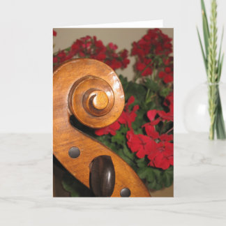 De Festividades O rolo do violoncelo floresce o cartão