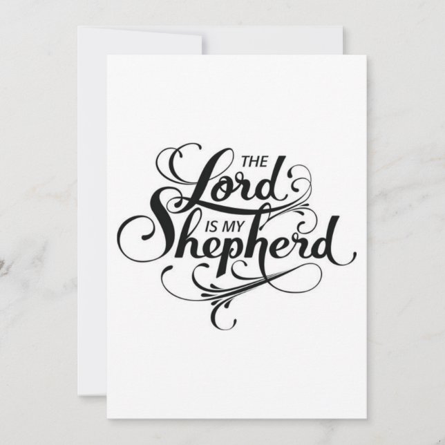 De Festividades O Senhor é o meu Cartão Shepherd (Frente)
