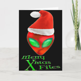 De Festividades O Xmas alegre da alienígena arquiva o cartão