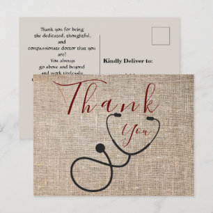 De Festividades Obrigado ao médico Cartão postal