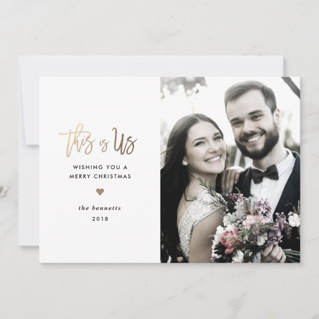 De Festividades Os *This do cartão com fotos do feriado são Us* (Frente)