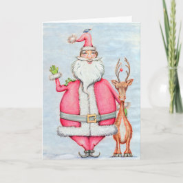 De Festividades Papai noel e cartão dos amigos