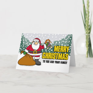 De Festividades Papai noel e cartão dos presentes