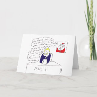 De Festividades Papai noel no cartão da notícia
