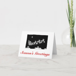 De Festividades Passeio do trenó do Natal do cartão do ASC
