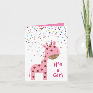 De Festividades Personalizado É Um Cartão Rapariga - Girafa Bunt