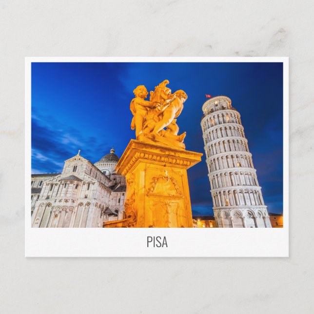 De Festividades Pisa, cartão postal italiano (Frente)
