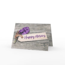 Rustic Happy Noroz Hyacinth - Cartão Saudável