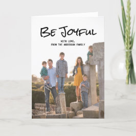 De Festividades Script Simples Preto Ser Cartão com fotos Alegre