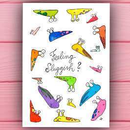 De Festividades Se sentindo lento? Se recupere logo. cartão postal