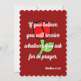 De Festividades Se você acredita que receberá o cartão Matthew 21: