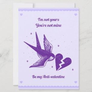 De Festividades Seja Meu Cartão Anti-Valentine - Coração Quebrado