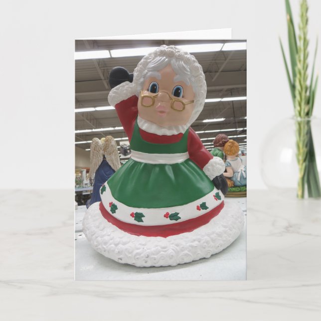 De Festividades Sra. Claus Cartão (Frente)