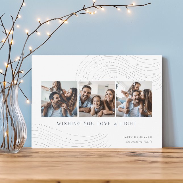 De Festividades Starred Tidings | 3 Cartão Hanukkah para Colagem d (Criador carregado)