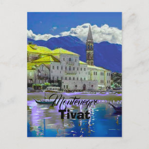 De Festividades Tivat Montenegro, cartão postal moderno, Arte Viag