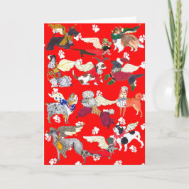 De Festividades "Todos os cães são cartão do feriado dos anjos"