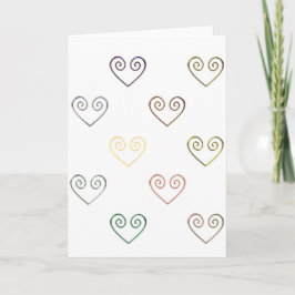 De Festividades Todos os corações pelo cartão do amor do vintage