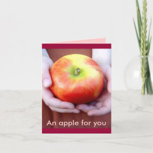 De Festividades um cartão An Apple for You