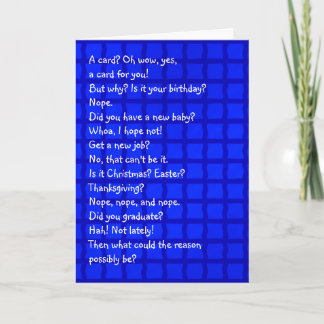 De Festividades Um cartão sem motivo