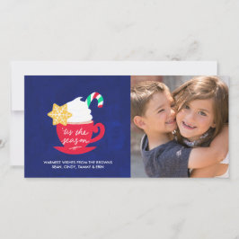 De Festividades Uma taça do Cartão com fotos da temporada