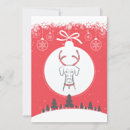 De Festividades Vermelho natural do Doberman do cartão do feriado