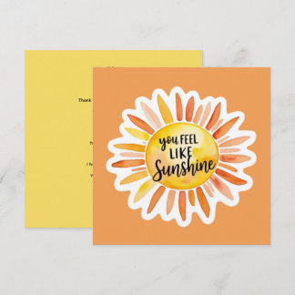 De Festividades Você Sente Como a Luz do Sol Cartão Personalizado