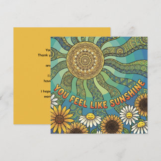 De Festividades Você Sente Como Luz do Sol Cartão Personalizado