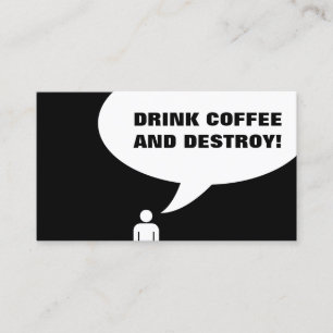 De Fidelidade beber café e destruir cartão perfurado