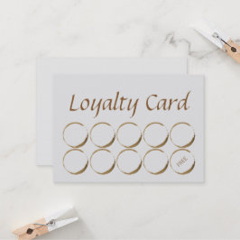 De Fidelidade Cartão da lealdade da cafetaria - mancha do café