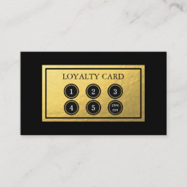 De Fidelidade Cartão da lealdade da folha Dourado