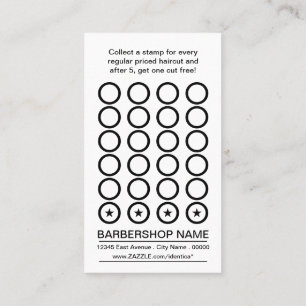 De Fidelidade cartão do selo do pólo do barbeiro