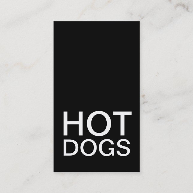 De Fidelidade cartão perfurado com hot dog (Frente)