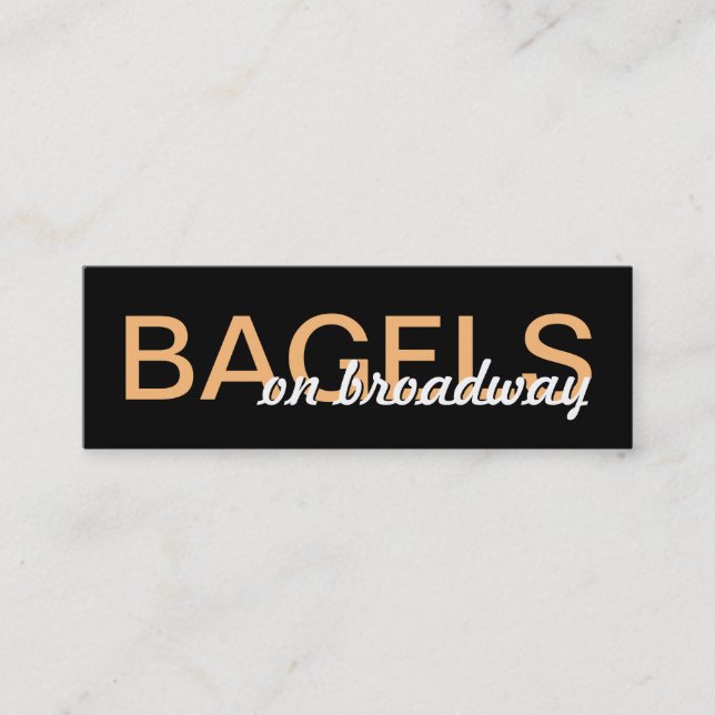 De Fidelidade cartão perfurado do bagels (Frente)