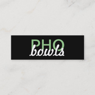 De Fidelidade cartão perfurado pho bowls