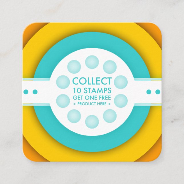 De Fidelidade cartão retro do selo da lealdade (Frente)