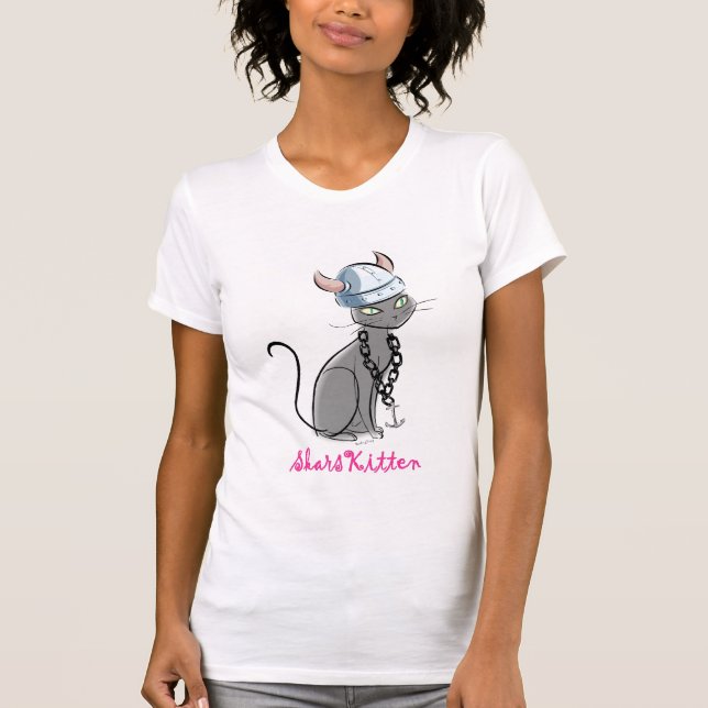 De "gatinho Skars…" T-shirt (Frente)