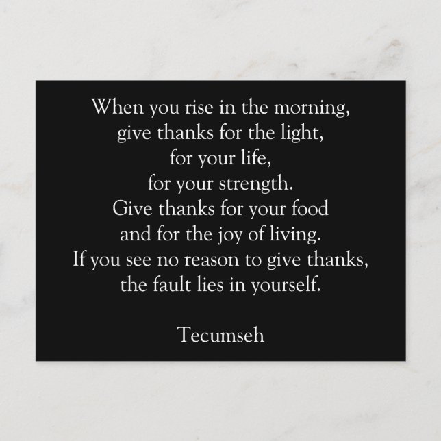 Dê Graças - Cartão Postal (Frente)